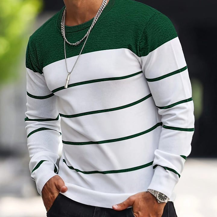 Henry | Striped Crew Neck Sweater