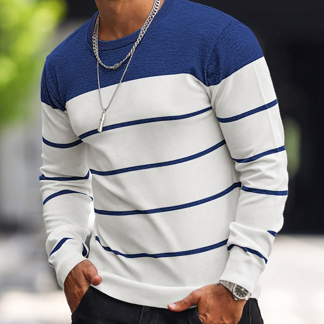 Henry | Striped Crew Neck Sweater