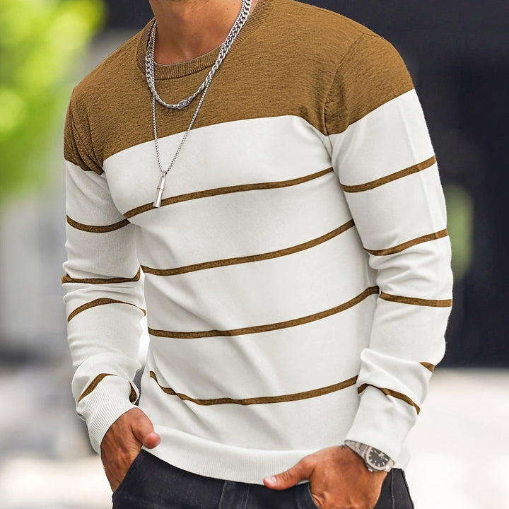 Henry | Striped Crew Neck Sweater