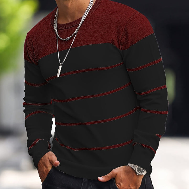 Henry | Striped Crew Neck Sweater