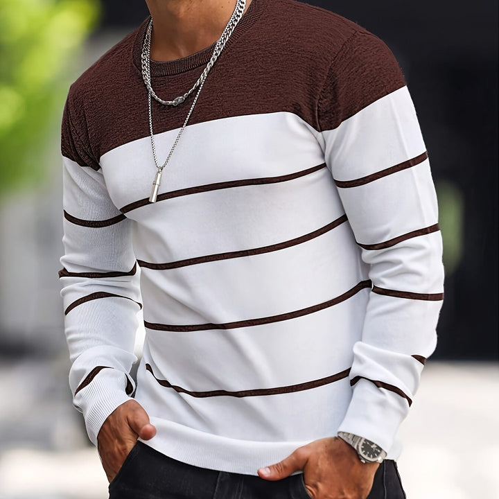 Henry | Striped Crew Neck Sweater