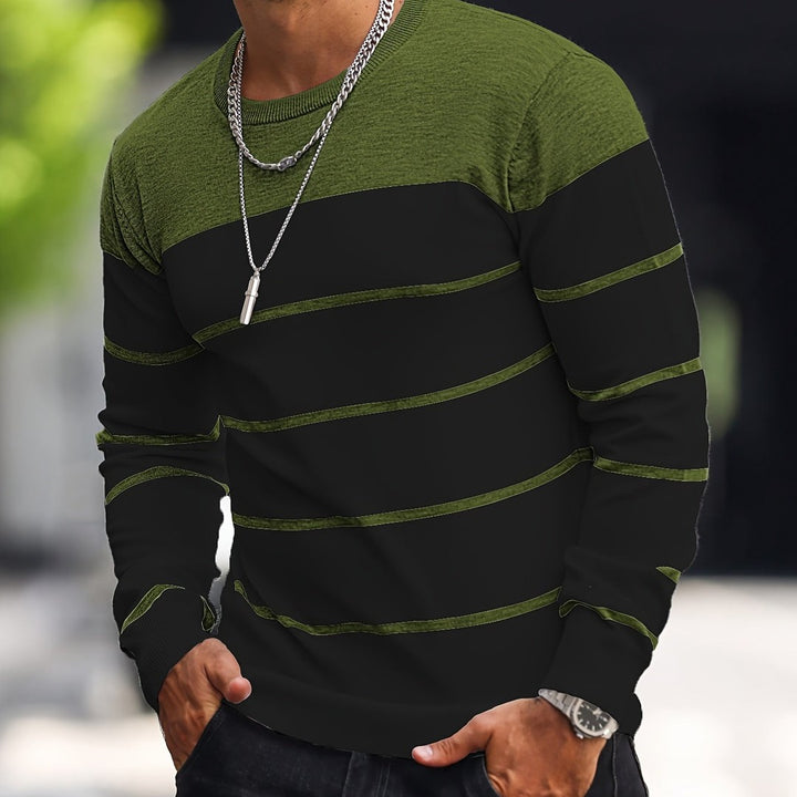 Henry | Striped Crew Neck Sweater