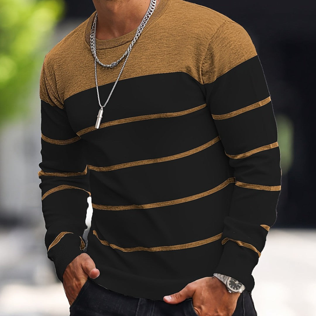 Henry | Striped Crew Neck Sweater