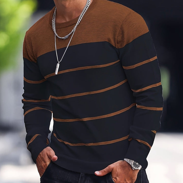Henry | Striped Crew Neck Sweater
