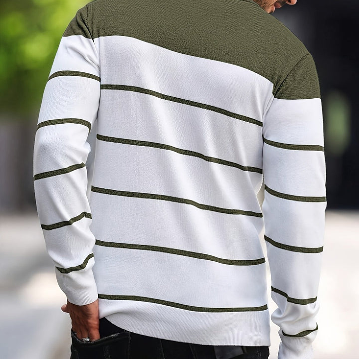 Henry | Striped Crew Neck Sweater