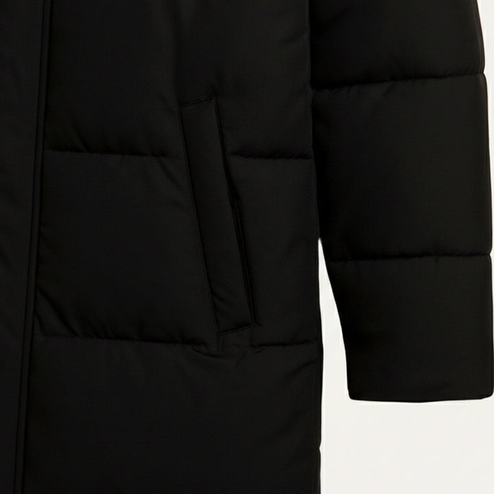 Extra-Long Hooded Puffer Coat