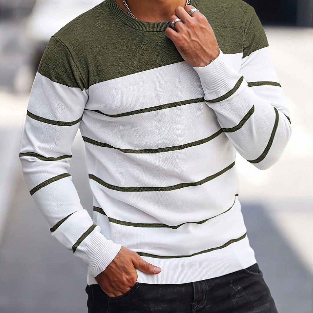 Henry | Striped Crew Neck Sweater