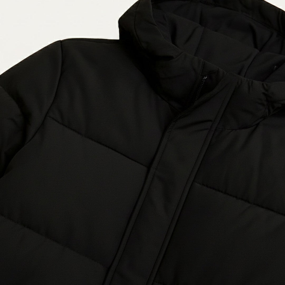 Extra-Long Hooded Puffer Coat