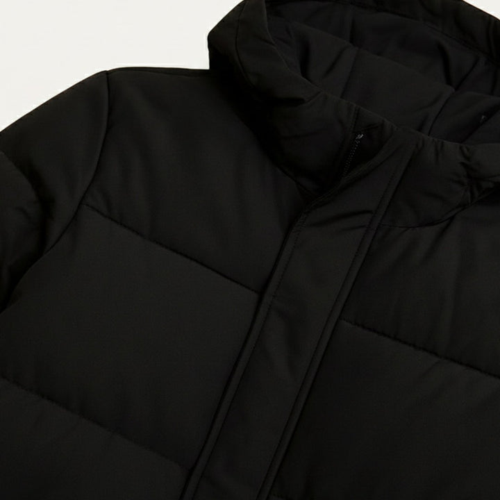 Extra-Long Hooded Puffer Coat