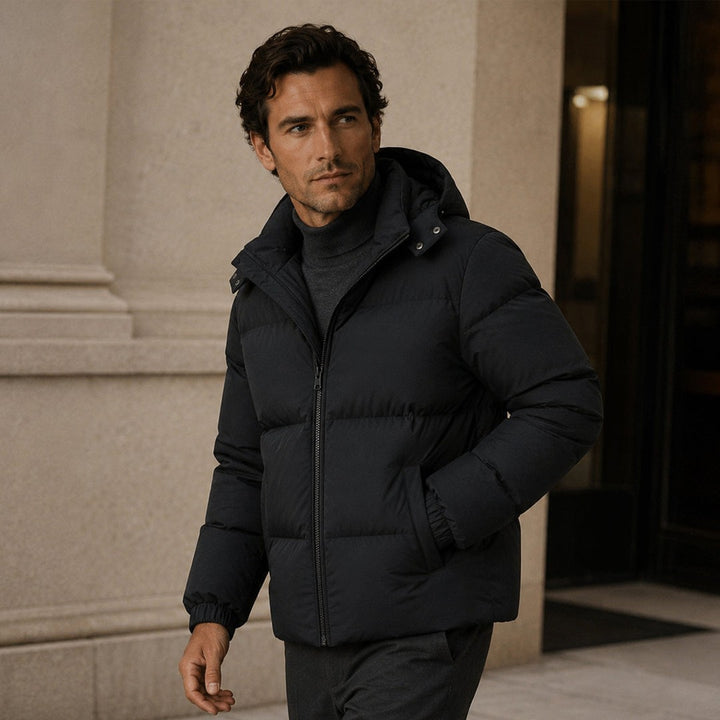 The Whitaker Men’s Warm Insulated Hooded Puffer Jacket