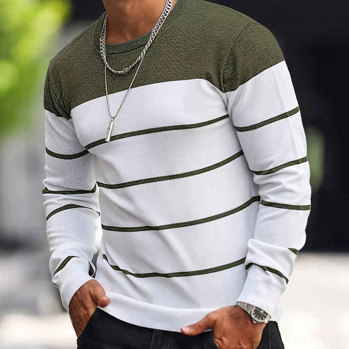 Henry | Striped Crew Neck Sweater