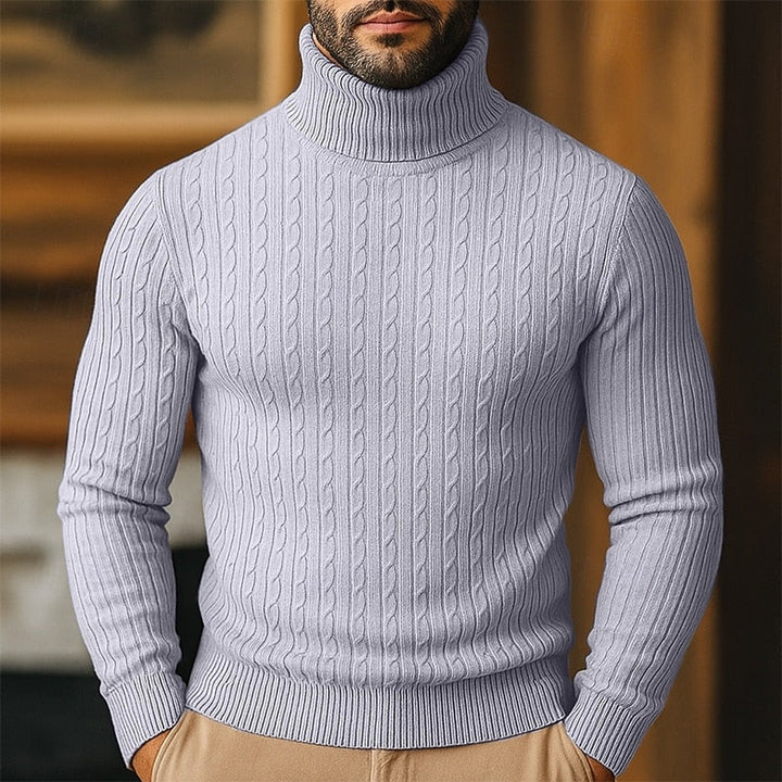 Rupert | Cable Knit Turtleneck Sweater