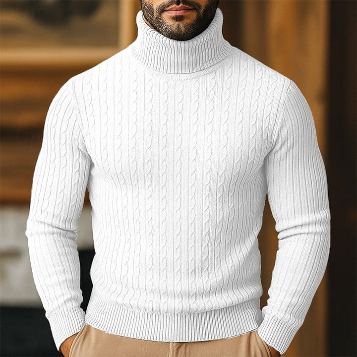 Rupert | Cable Knit Turtleneck Sweater
