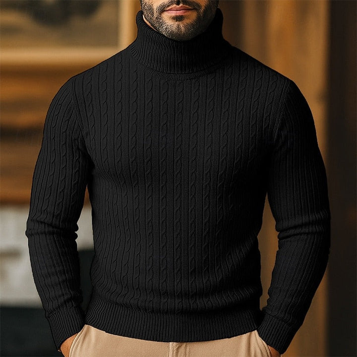 Rupert | Cable Knit Turtleneck Sweater