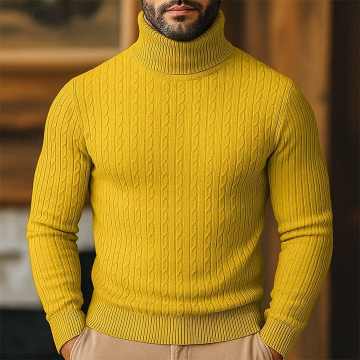 Rupert | Cable Knit Turtleneck Sweater
