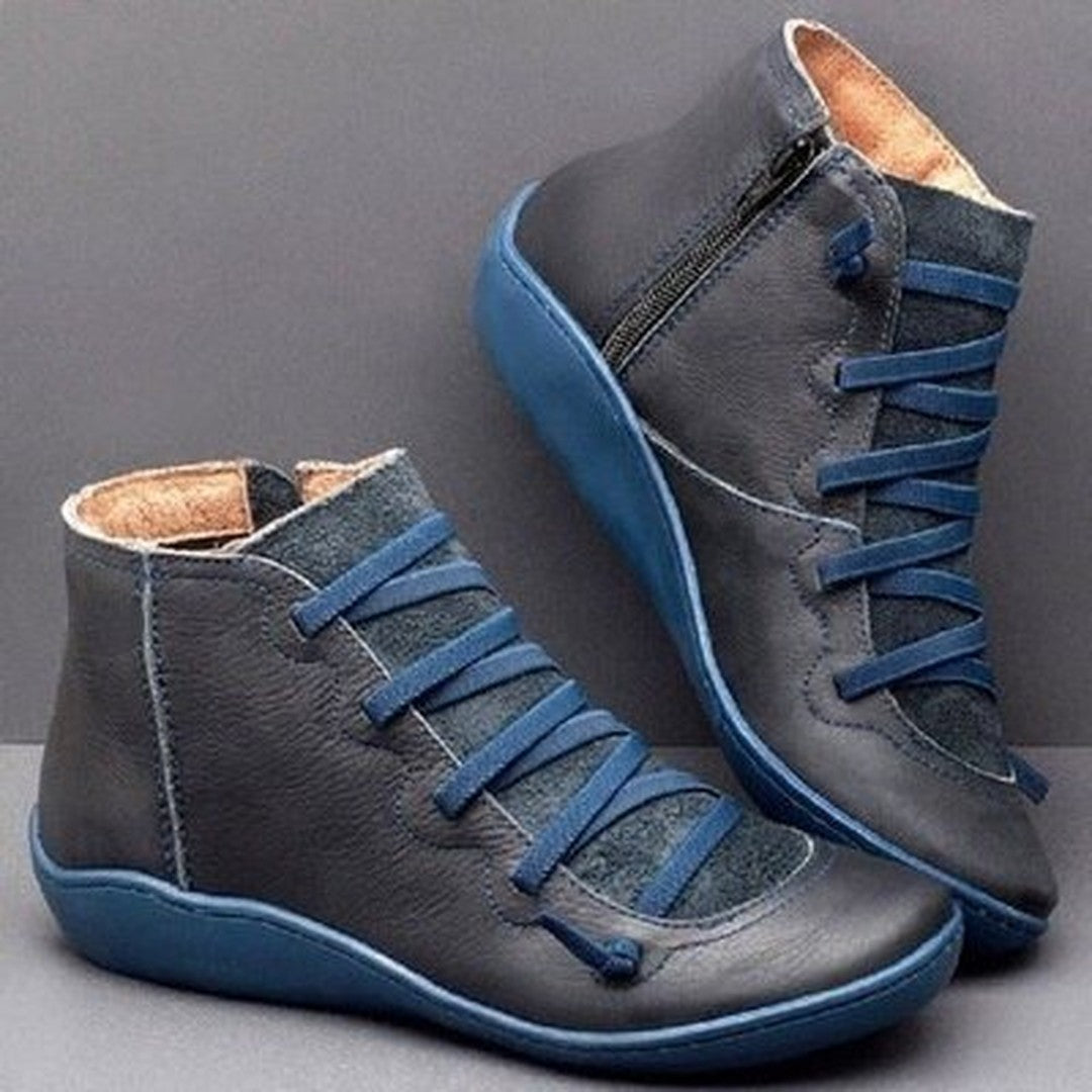 Zip-Up Ankle Boots