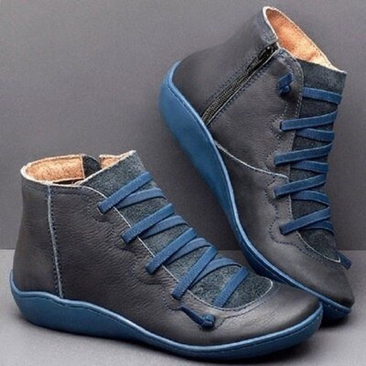 Zip-Up Ankle Boots