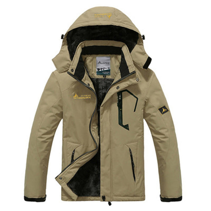 Colour-Block Storm Flap Hooded Parka