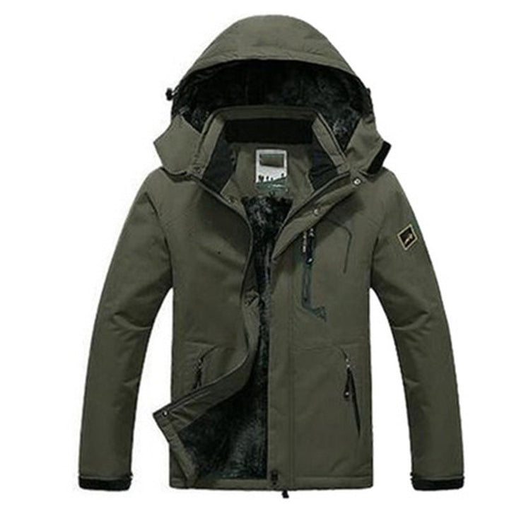 Colour-Block Storm Flap Hooded Parka