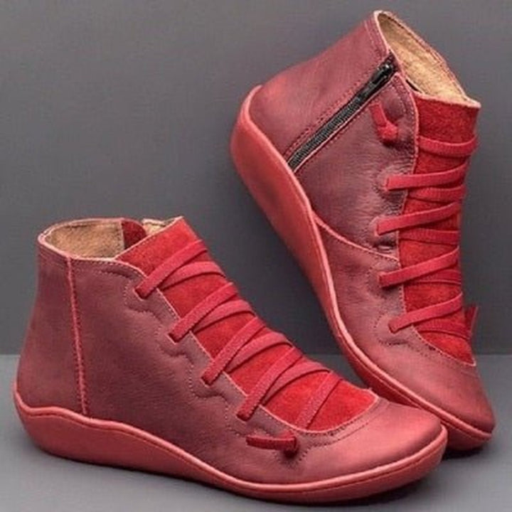 Zip-Up Ankle Boots