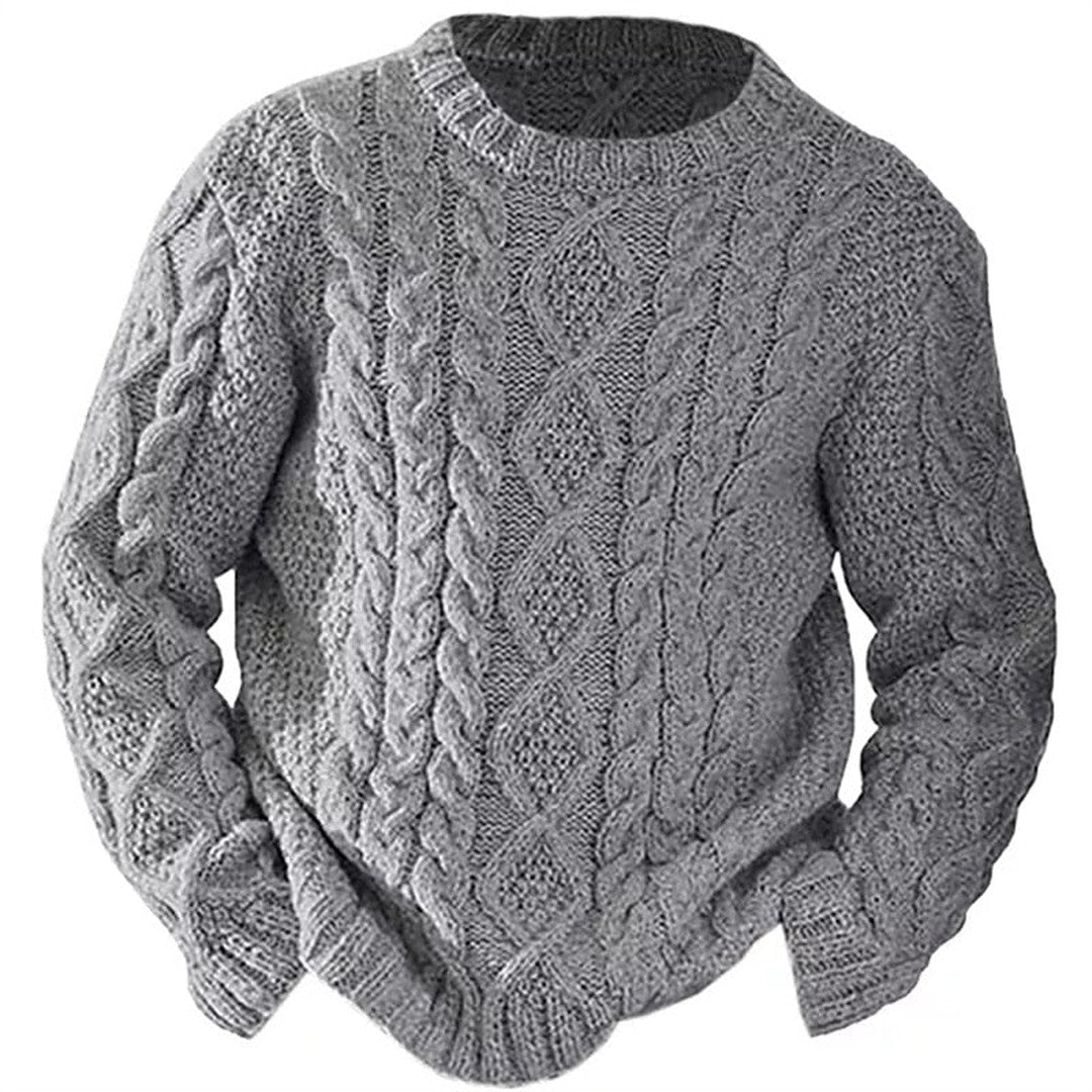 Ellis | Cable Knit Crew Neck Sweater