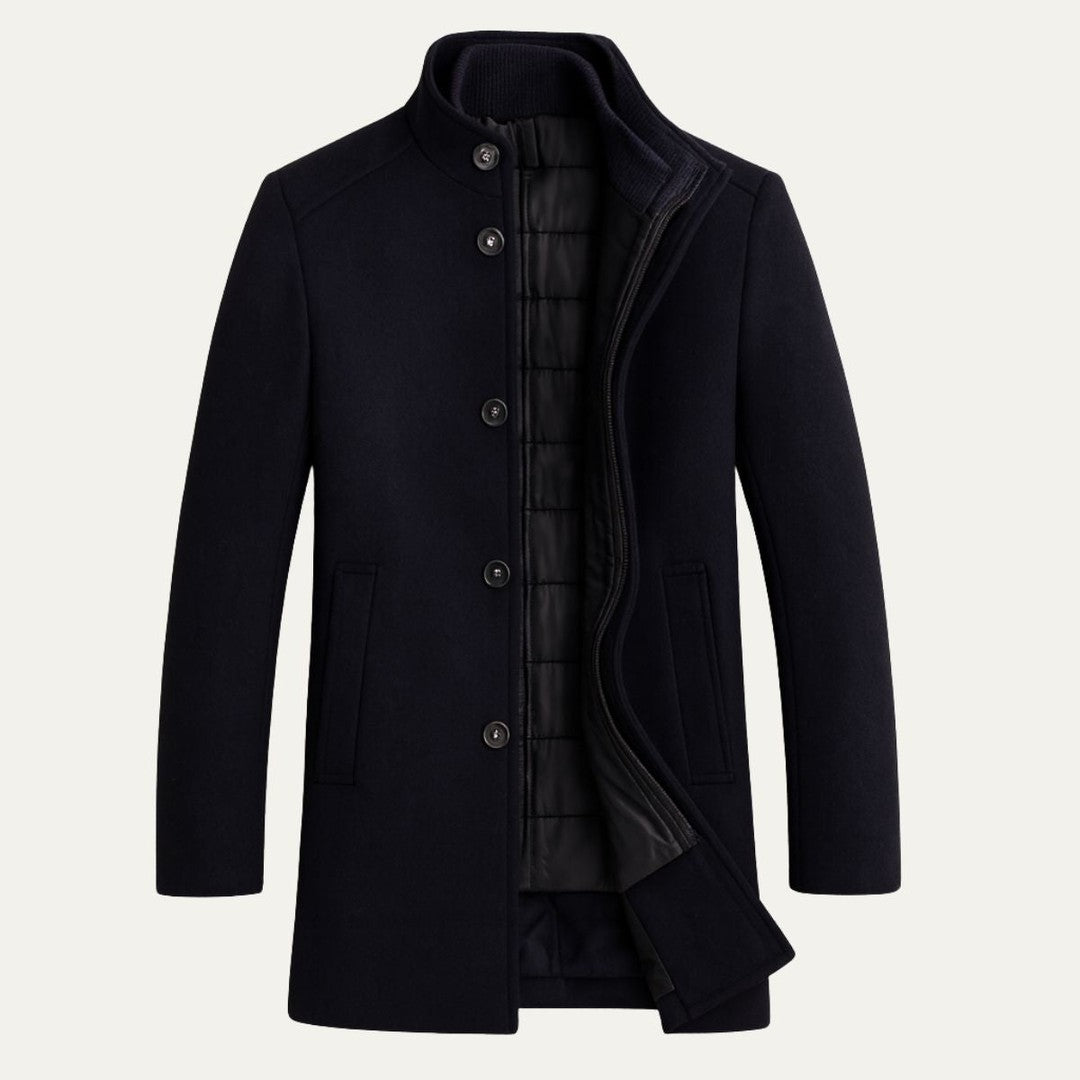 The Highlander Men’s Premium Wool Winter Overcoat