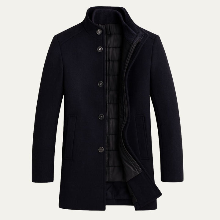 The Highlander Men’s Premium Wool Winter Overcoat