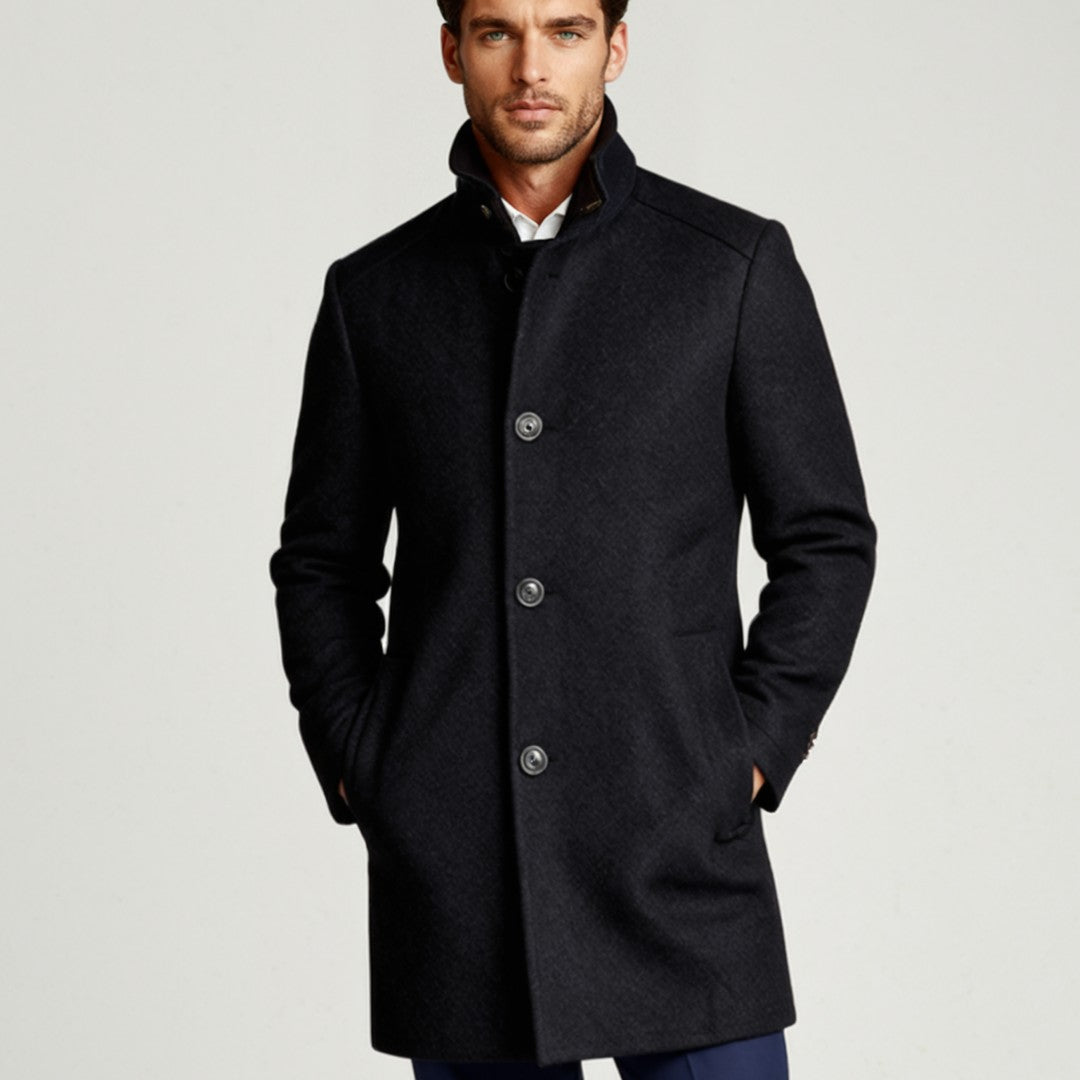 The Highlander Men’s Premium Wool Winter Overcoat