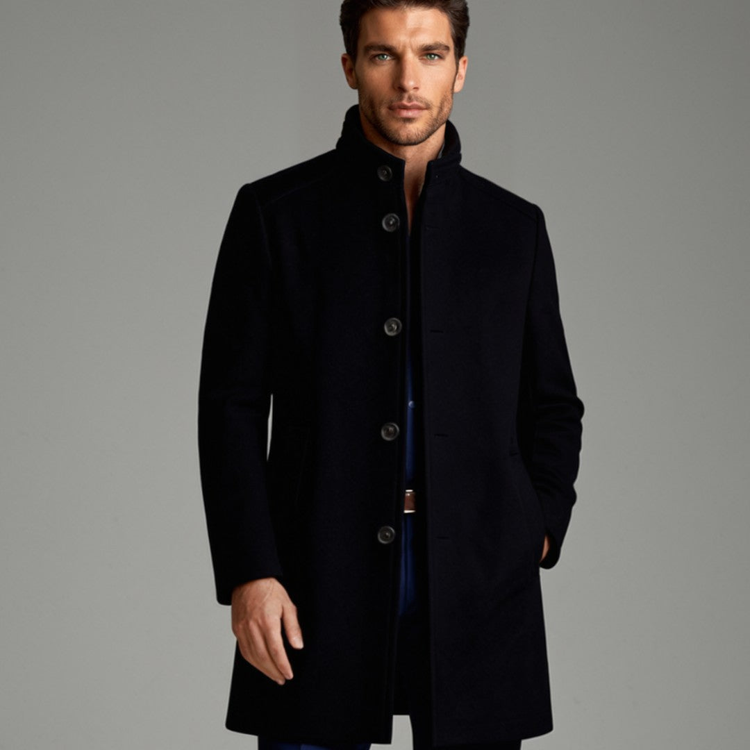 The Highlander Men’s Premium Wool Winter Overcoat