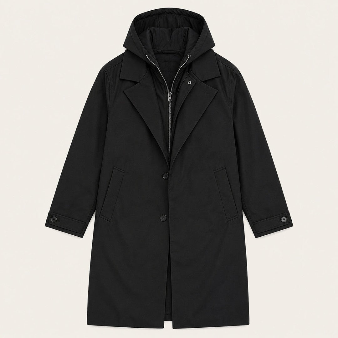The Oldborough Men's Hooded Parka – Waterproof Warm Long Rain Coat