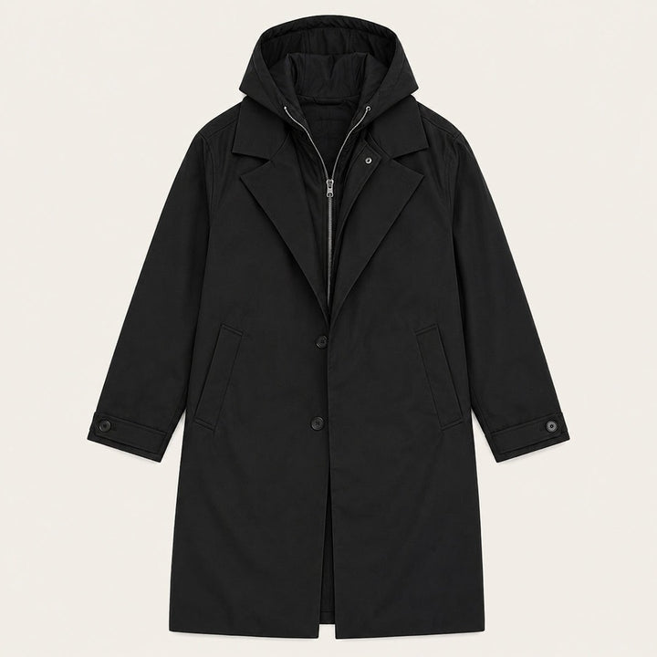 The Oldborough Men's Hooded Parka – Waterproof Warm Long Rain Coat