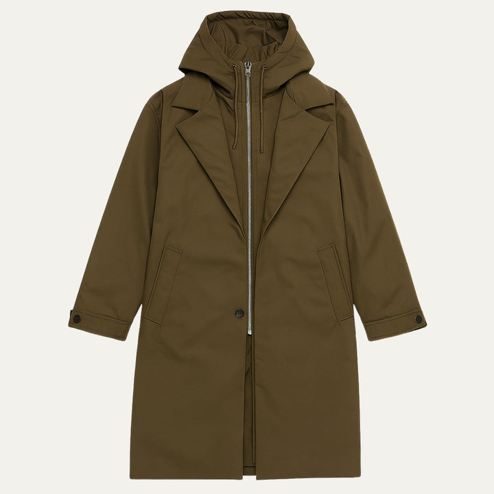 The Oldborough Men's Hooded Parka – Waterproof Warm Long Rain Coat