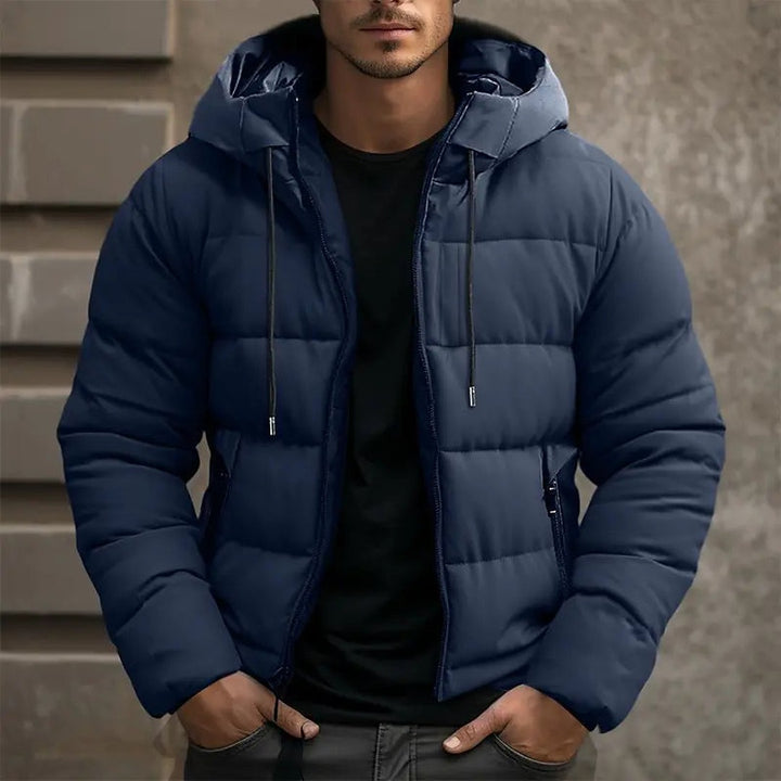 Ashbury Lane - Hooded Puffer Jacket Quilted Drawstring Hood