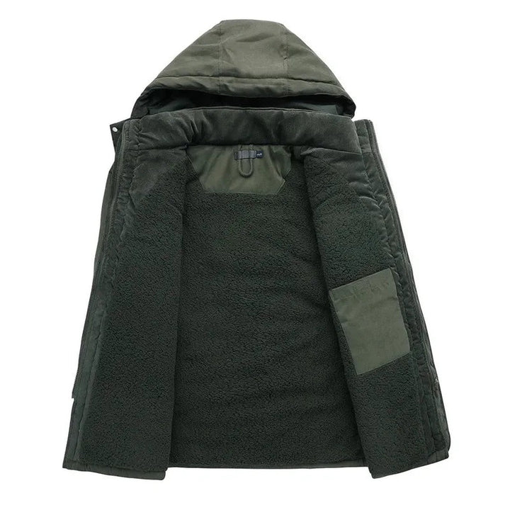 Multi-Pocket Hooded Cotton-Blend Parka