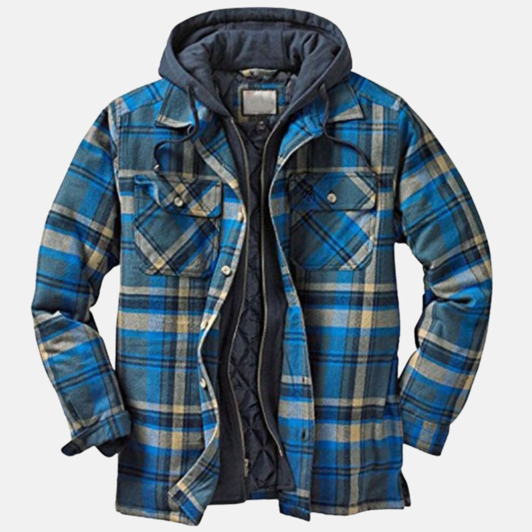 Rhett | Rugged Hooded Plaid Jacket