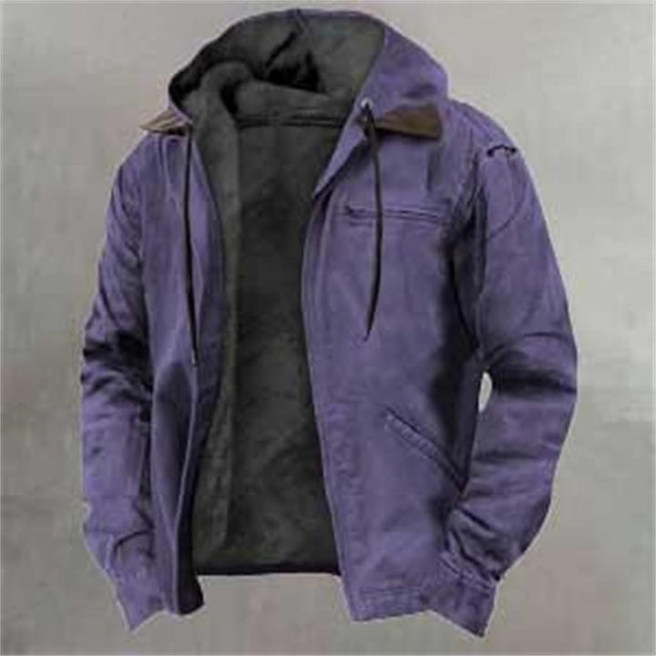 Fleece-Lined Hooded Shell Jacket