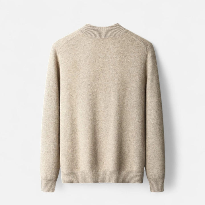 Valmonti | Men’s Cardigan – Merino Wool Zippered Elegance
