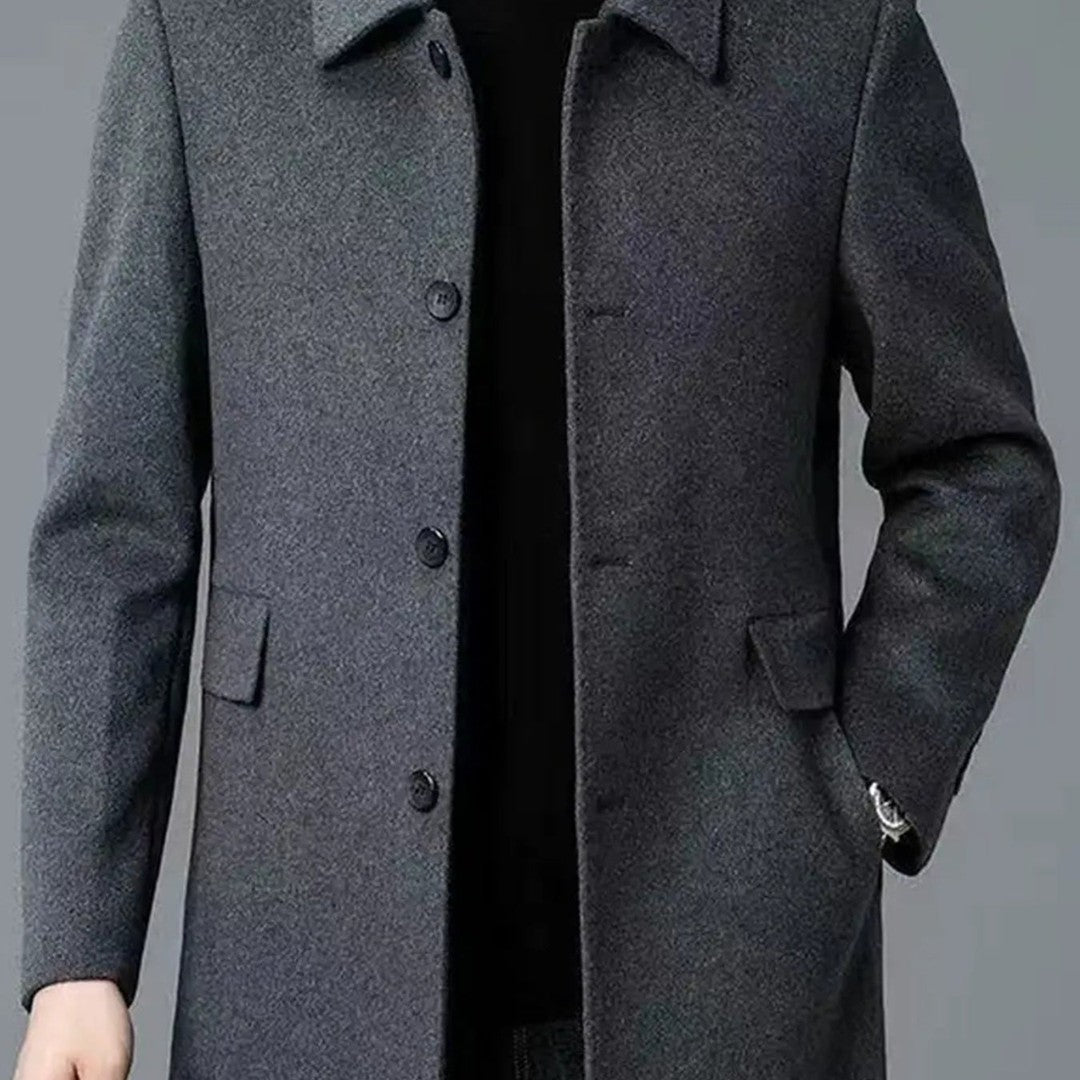 Douglas | Refined Single-Breasted Overcoat