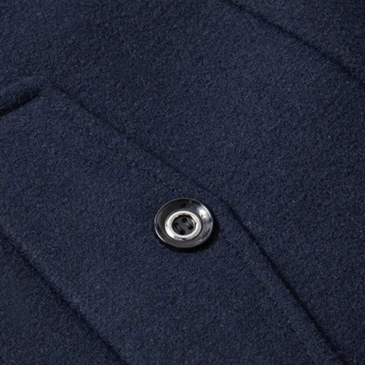 The Kensington Men’s Double Collar Business  Wool Trench Coat