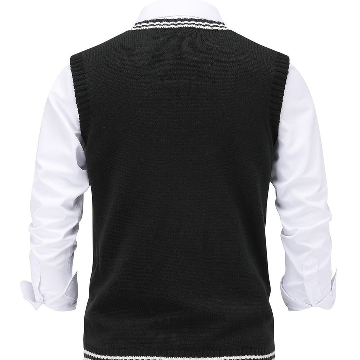 Gideon | Cable-Knit V-Neck Sweater Vest