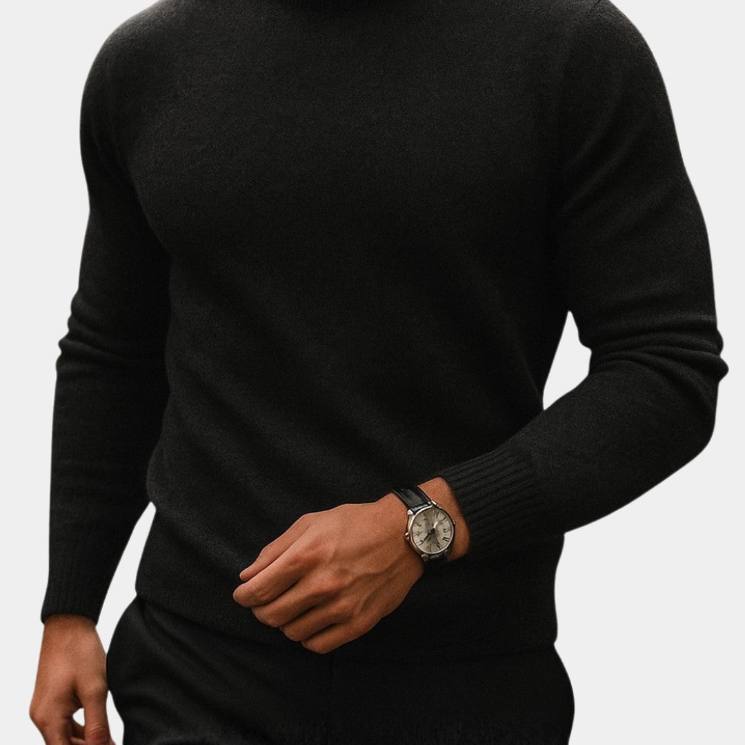 Fine Knit Turtleneck Sweater