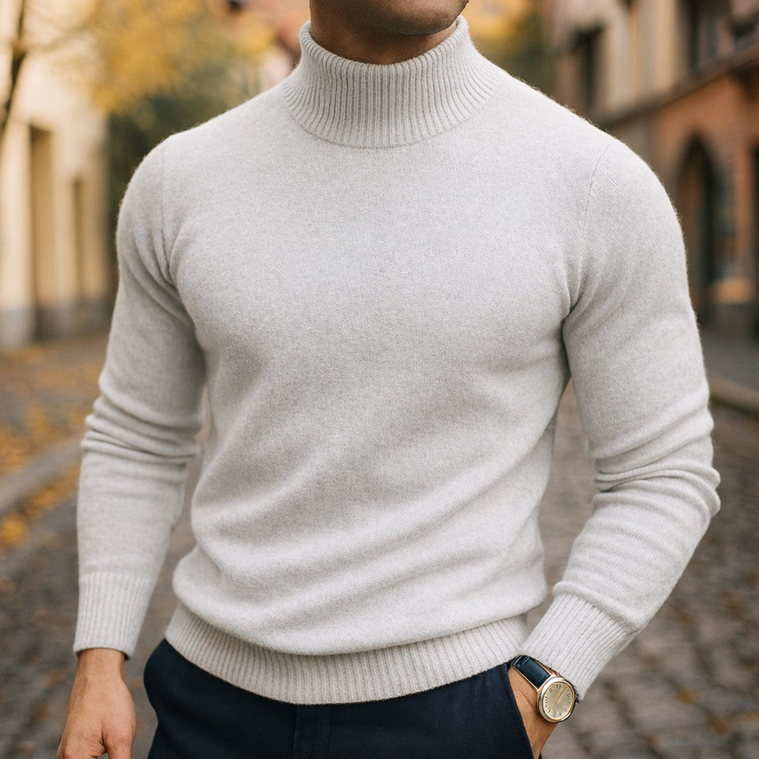 Fine Knit Turtleneck Sweater