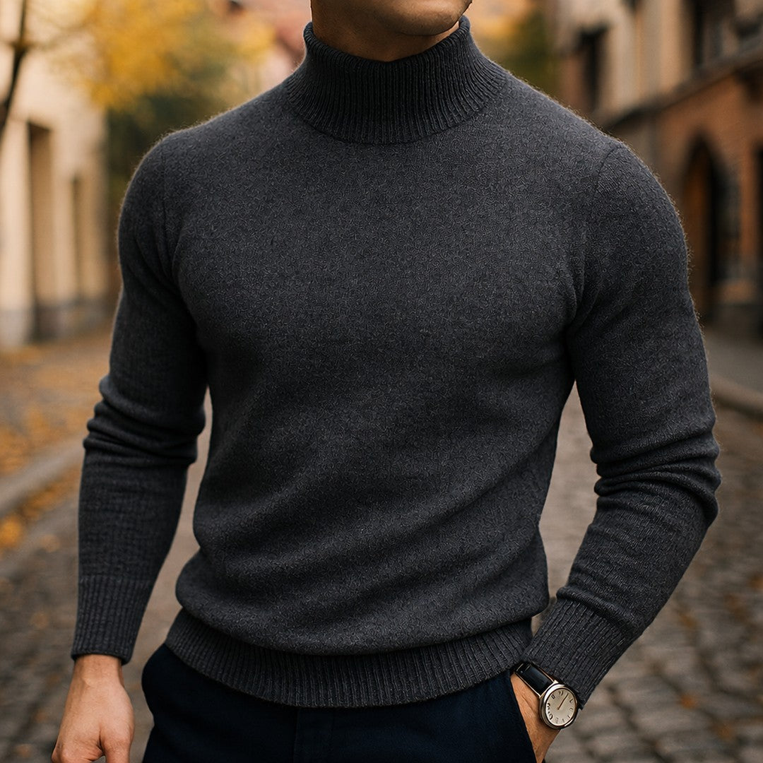 Fine Knit Turtleneck Sweater