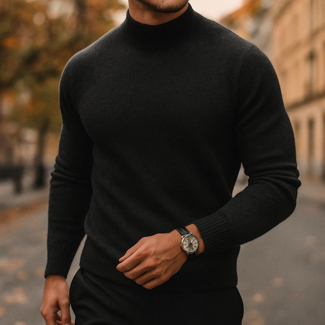 Fine Knit Turtleneck Sweater