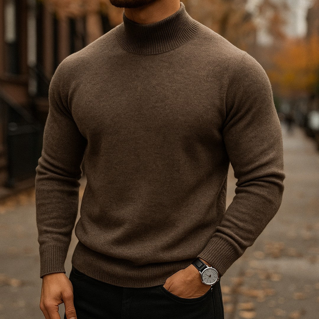 Fine Knit Turtleneck Sweater