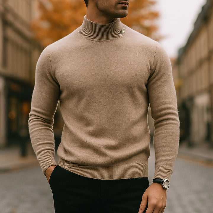 Fine Knit Turtleneck Sweater