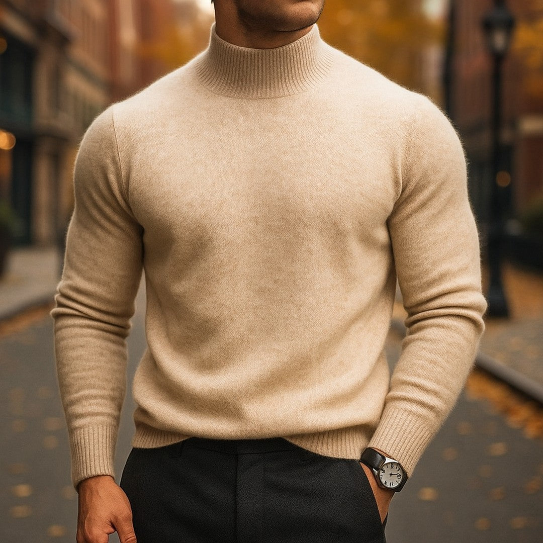 Fine Knit Turtleneck Sweater