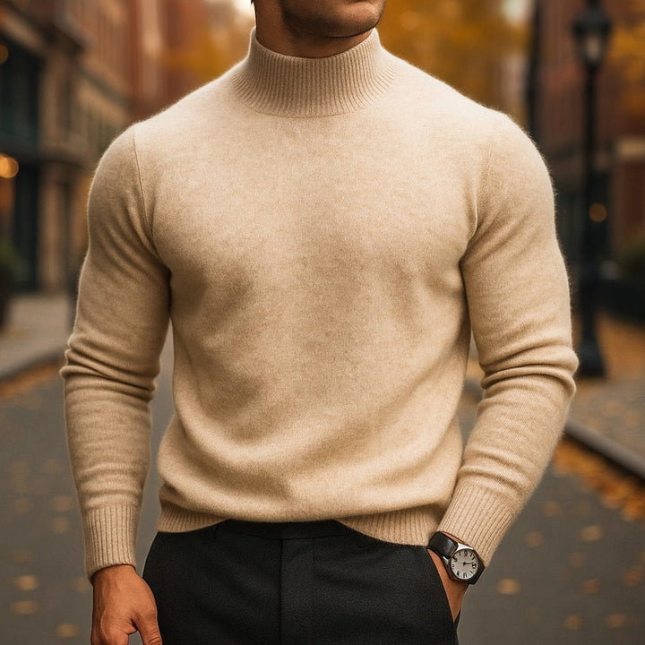 Fine Knit Turtleneck Sweater