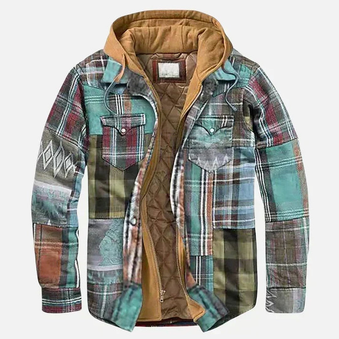 Plaid Flannel Quilted-Lined Shirt Jacket