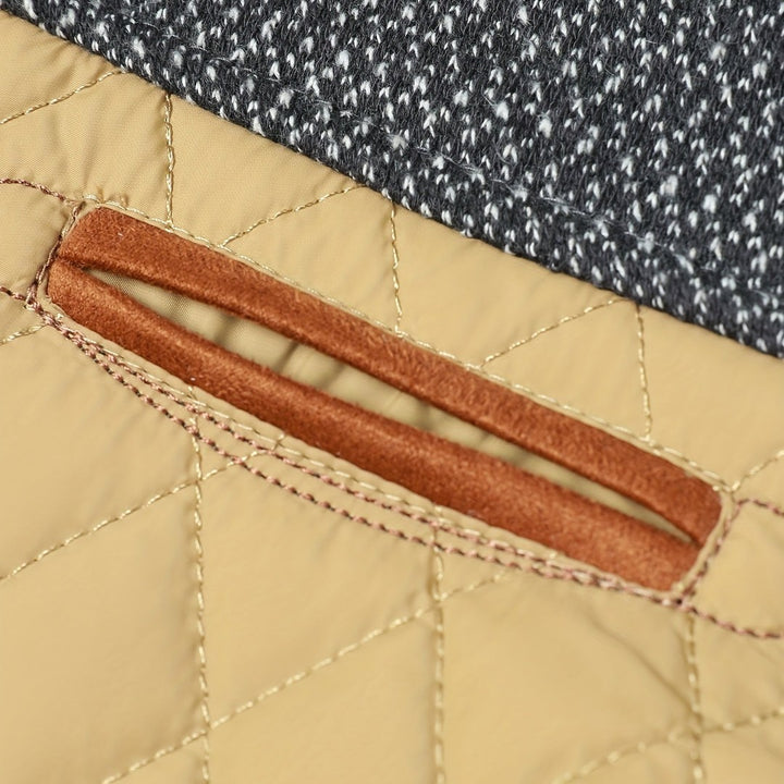 Quilted Stand-Collar Zip Jacket